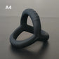 3PCS Durable Silicone Cock Rings Flash In The Night Lock Penis Ring Sex Toys For Men Male Delay Ejaculation Scrotum Lock Ring