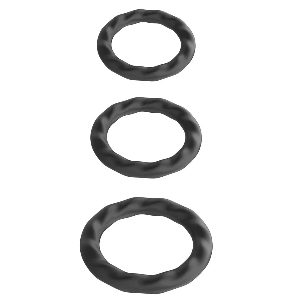 3PCS Penis Ring Male Cock Rings Penis Sleeve Penis Trainer Delay Ejaculation High Elasticity Time Lasting Sex Toys for Adult Men