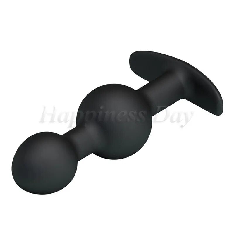 3Size Anal Plug Inside Metal Ball Erotic Anal Beads Butt Plug Prostate Massager Anus Dildo Muscles Trainer Sex Toy For Women Men