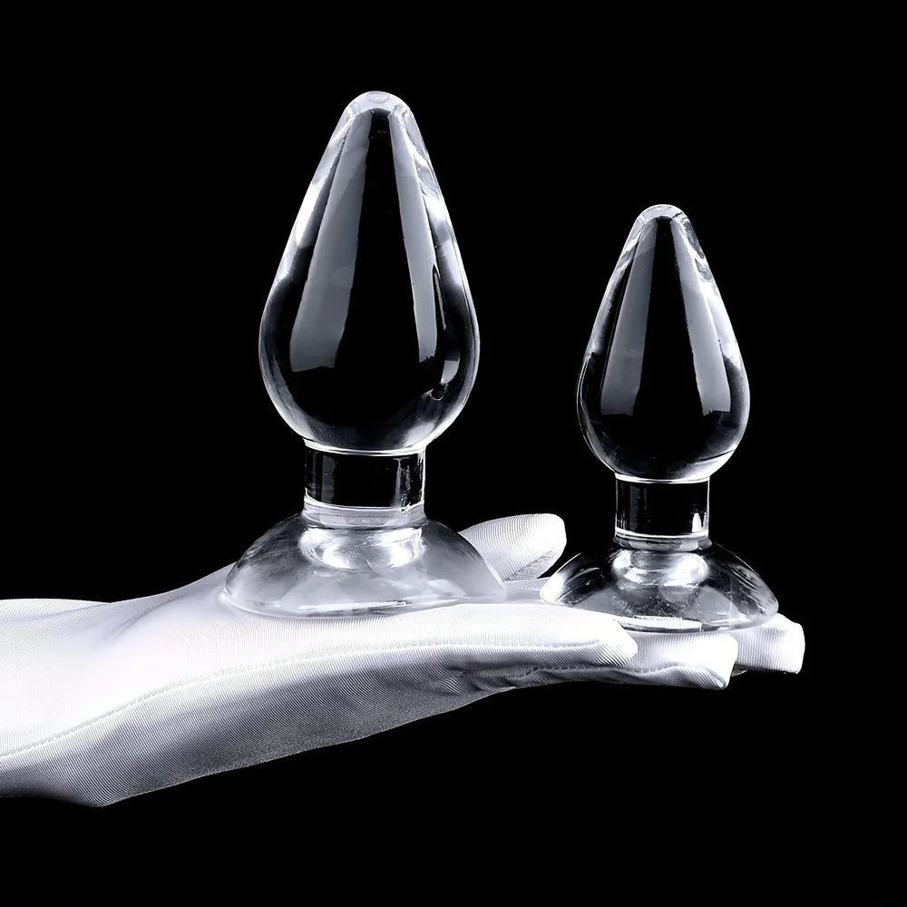 3Size Crystal Anal Plug Dildo Anal Trainer Prostate Massager Sex Toy for Women Men Adults Dilator Vaginal Pornographic Products