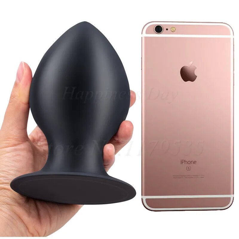 3Size Squeezable Huge Butt Plug With Sucker Silicone Soft Large Anal Plug Speculum Anus Heavy G-spot Prostate Massager Sexy Shop