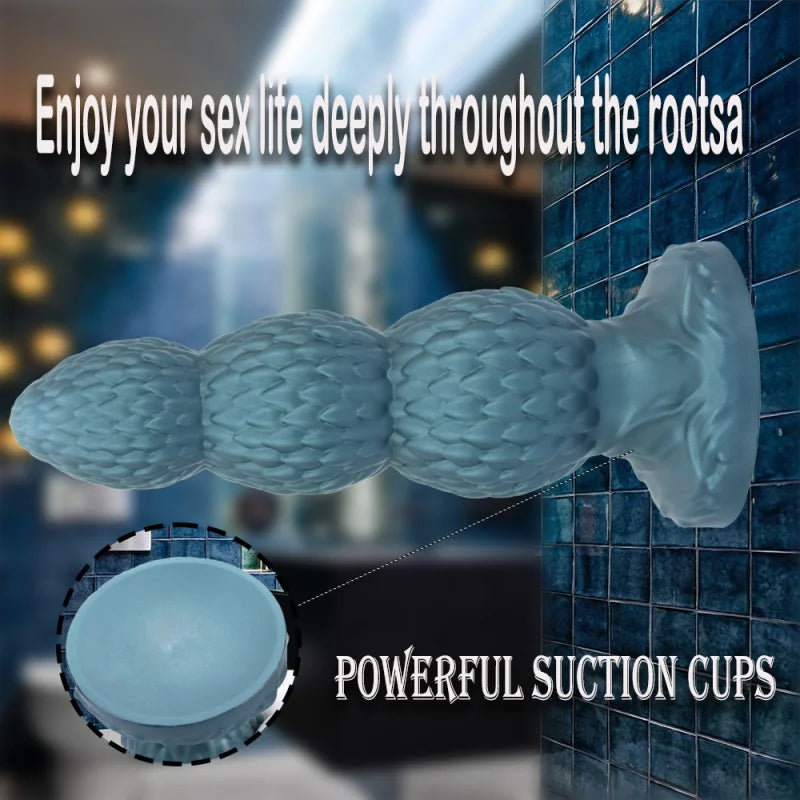 3Sizes Butt Plug Anal Beads Silicone Huge Anal Plug Dildo With Sucker Sex Toys For Men Women G-Spot Stimulation State Massage