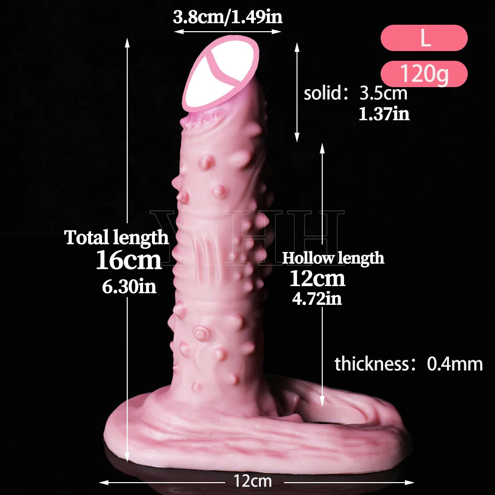 3Sizes Realistic Penis Cover Reusable Silicone Condom Cock Extension Sex Toys Artificial Dick Enlargement/Extender Penis Sleeve