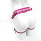 PINK Women Leather Strap On Harness Dildo Belt