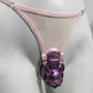 Pink Thong Chastity Cage Lock Fixed Belt Auxiliary Belt Anti Falling  BDSM