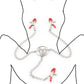 4/3 Nipple Clamp Clitoris Labia Clip with Chain Female Breast Stimulator Massager Bdsm Bondage Adult Sex Products for Women