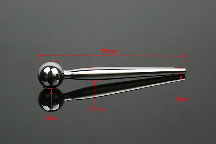 4*96MM medical Stainless steel New hand Vibrating penis plug albert prince wand urethral probe sex toys A909