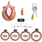 4 Colors Sissy Pussy Chastity Cage Set Lightweight Male Micro Labia Cock Cage With 4 Size Penis Rings BDSM Sexy Toys For Men Gay