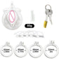 4 Colors Sissy Pussy Chastity Cage Set Lightweight Male Micro Labia Cock Cage With 4 Size Penis Rings BDSM Sexy Toys For Men Gay