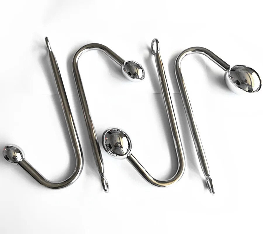 4 Size Stainless Steel Anal Balls Dilator Anal Hook Buttplugs Anus Str GXLOCK Store 4 Size Stainless Steel Anal Balls Dilator Anal Hook Buttplugs Anus Str GXLOCK Store
