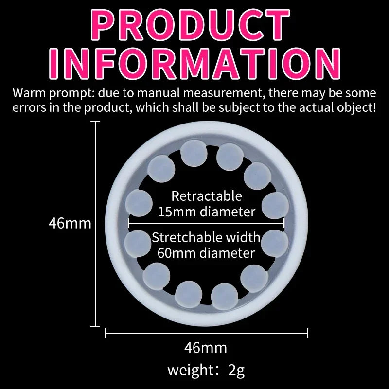 4 Sizes Penis Ring Bead Cock Rings Male Delay Ejaculation G-point Clitoral Stimulate Cockrings Sex Toys for Men Adults