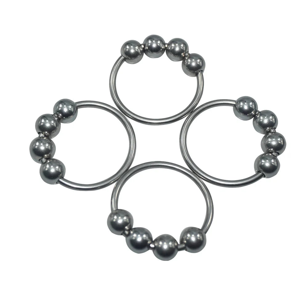 4 types for choose stainless steel Head Glans with Pressure Joy ball erection BDSM Bondage penis cock ring male sex toy for men