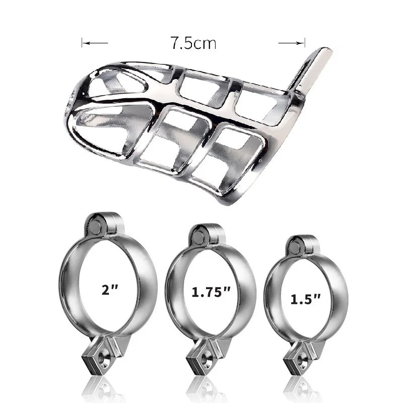 40/45/50mm for choose Bird Cage Chastity Device CB6000 metal cock BDSM bondage penis ring lock restraint male sex toys for men