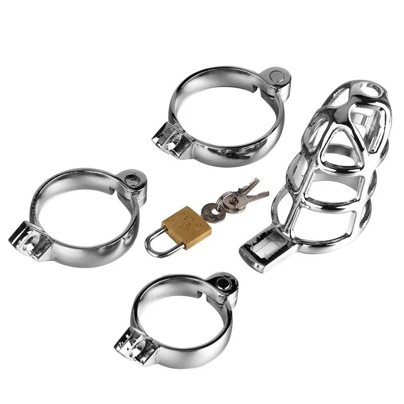 40/45/50mm for choose Bird Cage Chastity Device CB6000 metal cock BDSM bondage penis ring lock restraint male sex toys for men