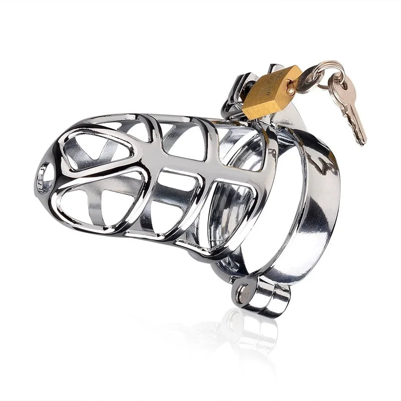 40/45/50mm for choose Bird Cage Chastity Device CB6000 metal cock BDSM bondage penis ring lock restraint male sex toys for men