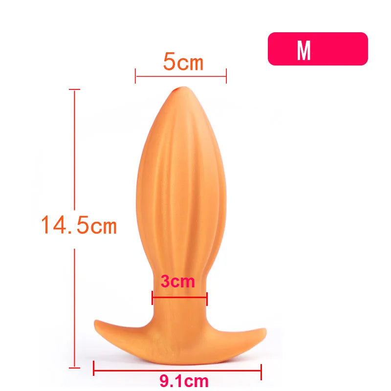 40-80mm Huge Anal Plug Liquid Silicone Soft Butt Plug Sex Toys for Women Men Prostate Massage Wearable Anal Plug Adult Toy