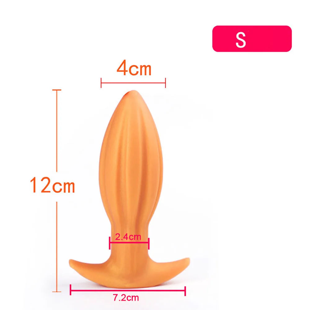 40-80mm Huge Anal Plug Liquid Silicone Soft Butt Plug Sex Toys for Women Men Prostate Massage Wearable Anal Plug Adult Toy