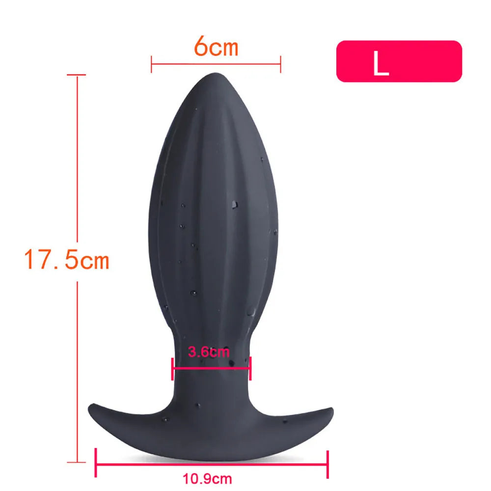 40-80mm Huge Anal Plug Liquid Silicone Soft Butt Plug Sex Toys for Women Men Prostate Massage Wearable Anal Plug Adult Toy