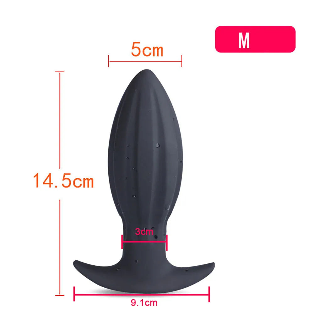 40-80mm Huge Anal Plug Liquid Silicone Soft Butt Plug Sex Toys for Women Men Prostate Massage Wearable Anal Plug Adult Toy