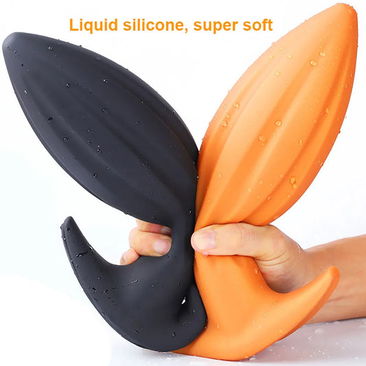 40-80mm Huge Anal Plug Liquid Silicone Soft Butt Plug Sex Toys for Women Men Prostate Massage Wearable Anal Plug Adult Toy