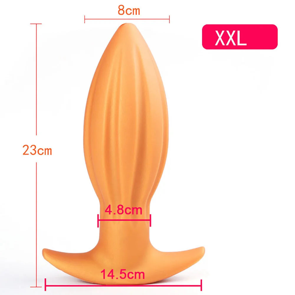 40-80mm Huge Anal Plug Liquid Silicone Soft Butt Plug Sex Toys for Women Men Prostate Massage Wearable Anal Plug Adult Toy