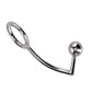 40mm,45mm,50mm for choose Stainless Steel butt plug ball anal hook with penis ring fetish cock chastity device sex toys for men