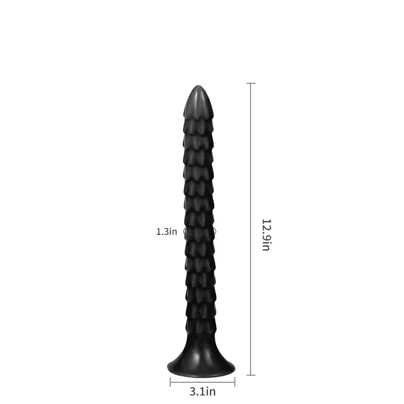 43/33CM Extral Long Anal Plug Dragon Scales Anal Beads with Suction Cup Prostate Massager Buttplug  Long Dildos Anus Sex Toys