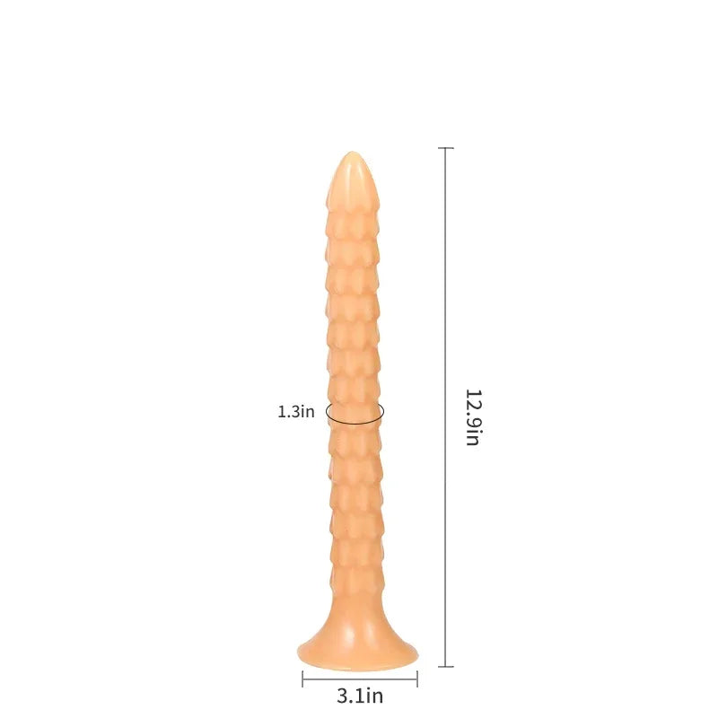 43/33CM Extral Long Anal Plug Dragon Scales Anal Beads with Suction Cup Prostate Massager Buttplug  Long Dildos Anus Sex Toys