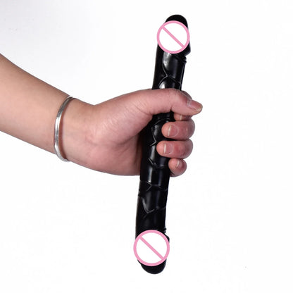 44cm Soft Jelly Dildo Double Long Realistic Dildos Cock Lesbian Vaginal Anal Plug Flexible Fake Penis For Women Dildos Sex Toys