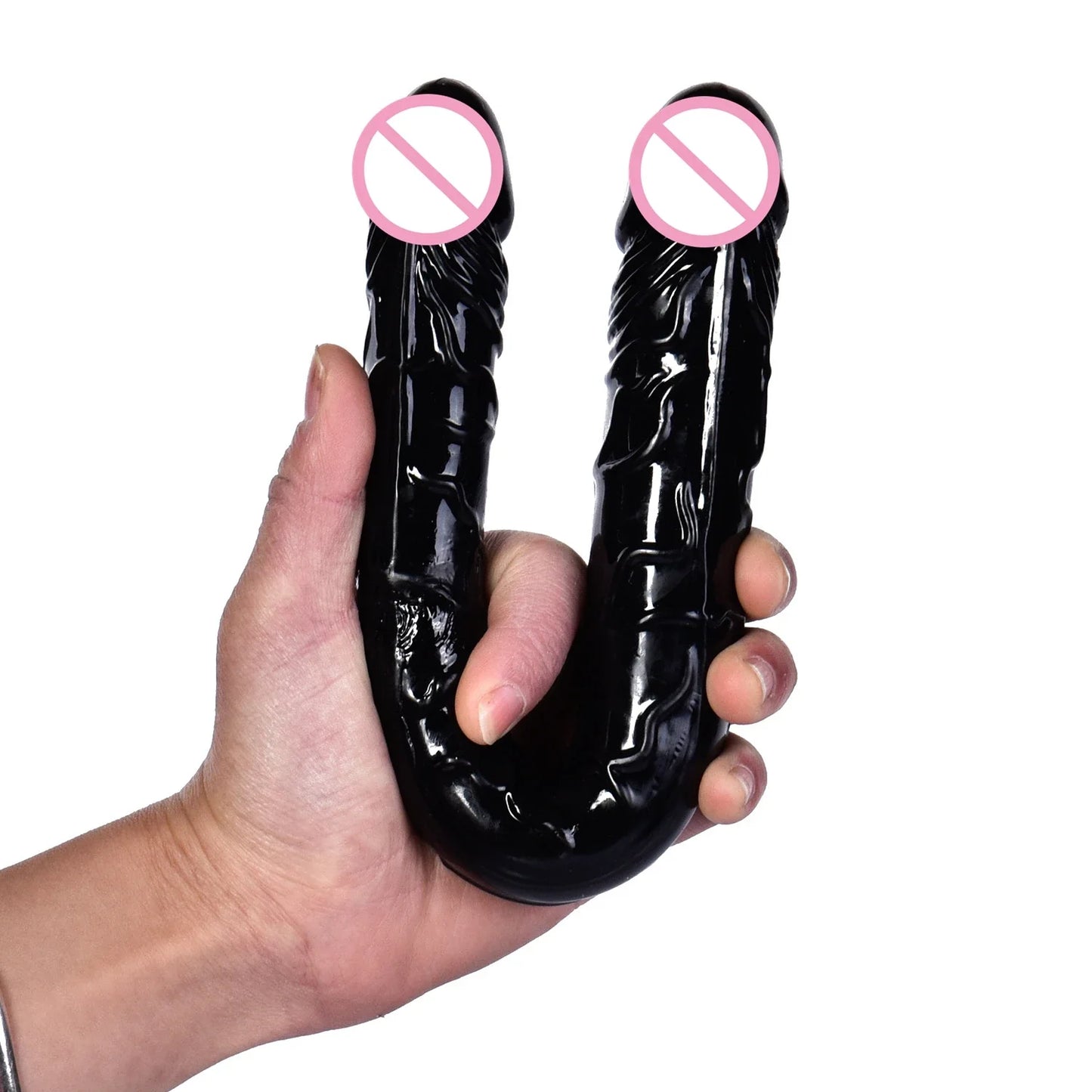 44cm Soft Jelly Dildo Double Long Realistic Dildos Cock Lesbian Vaginal Anal Plug Flexible Fake Penis For Women Dildos Sex Toys