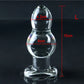 45-70mm Super Big Gourd Glass Anal Plug Prostate Massage Anal Ball Huge Glass Butt Plug Dilatador Anal Sex Toys For Couples