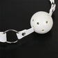 45mm White PU Leather Breathable Ball Gag Mouth Restraint BDSM Erotic Sexy Cosplay Flirting Sex Toys For Couples Adult Games