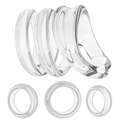 4PCS/Set Foreskin Correction Ring Reusable Penis Rings Delay Ejaculation Breathable Cock Ring Sex Toys for Men New Cockrings