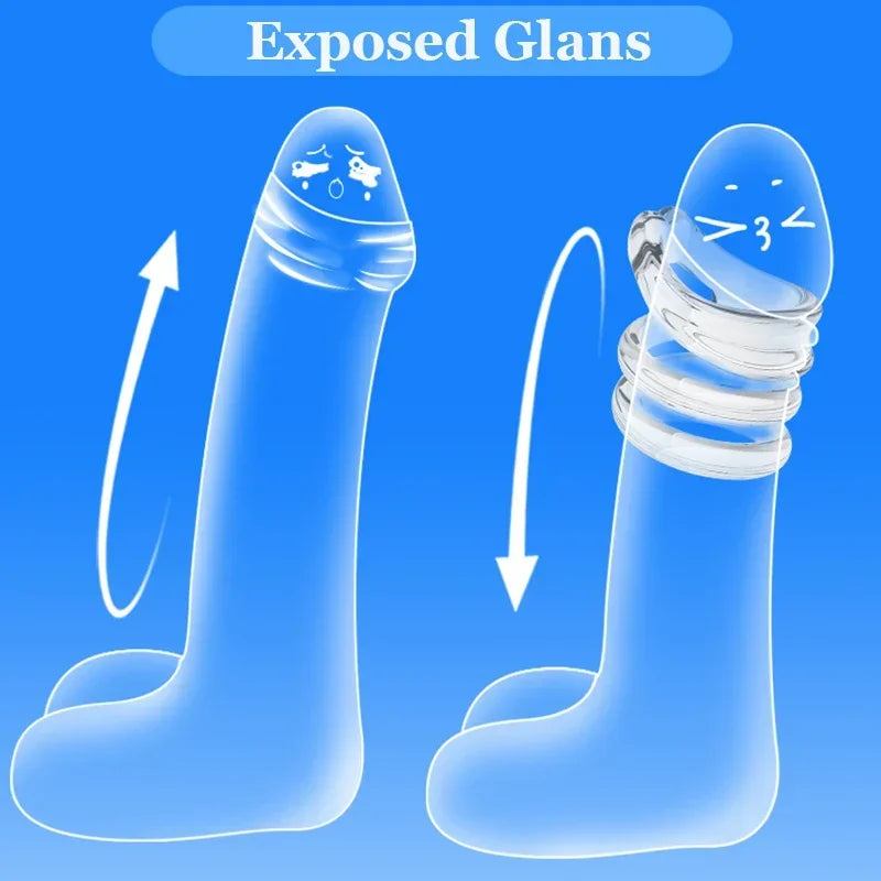 4PCS/Set Foreskin Correction Ring Reusable Penis Rings Delay Ejaculation Breathable Cock Ring Sex Toys for Men New Cockrings