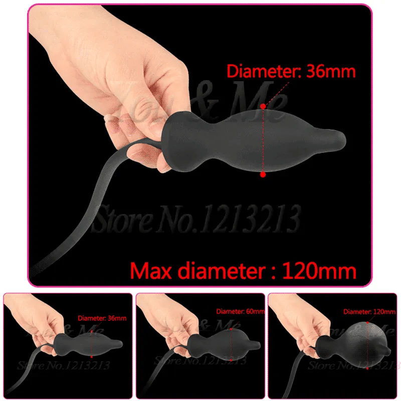 4Size Super Big Inflatable Anal Plug Dildo Pump Anal Dilator Expandabl GXLOCK Store 4Size Super Big Inflatable Anal Plug Dildo Pump Anal Dilator Expandabl GXLOCK Store