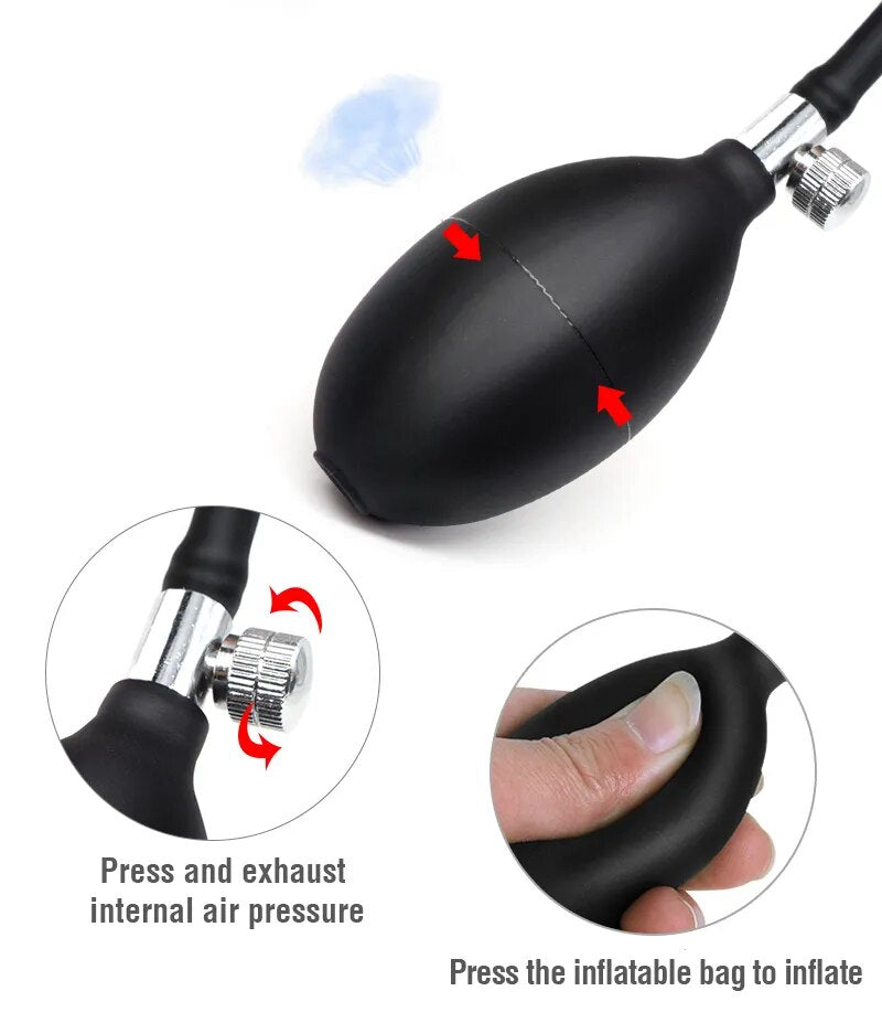 4Size Super Big Inflatable Anal Plug Dildo Pump Anal Dilator Expandabl GXLOCK Store 4Size Super Big Inflatable Anal Plug Dildo Pump Anal Dilator Expandabl GXLOCK Store