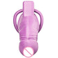 Simulation Penis Purple Lock Chastity Cage