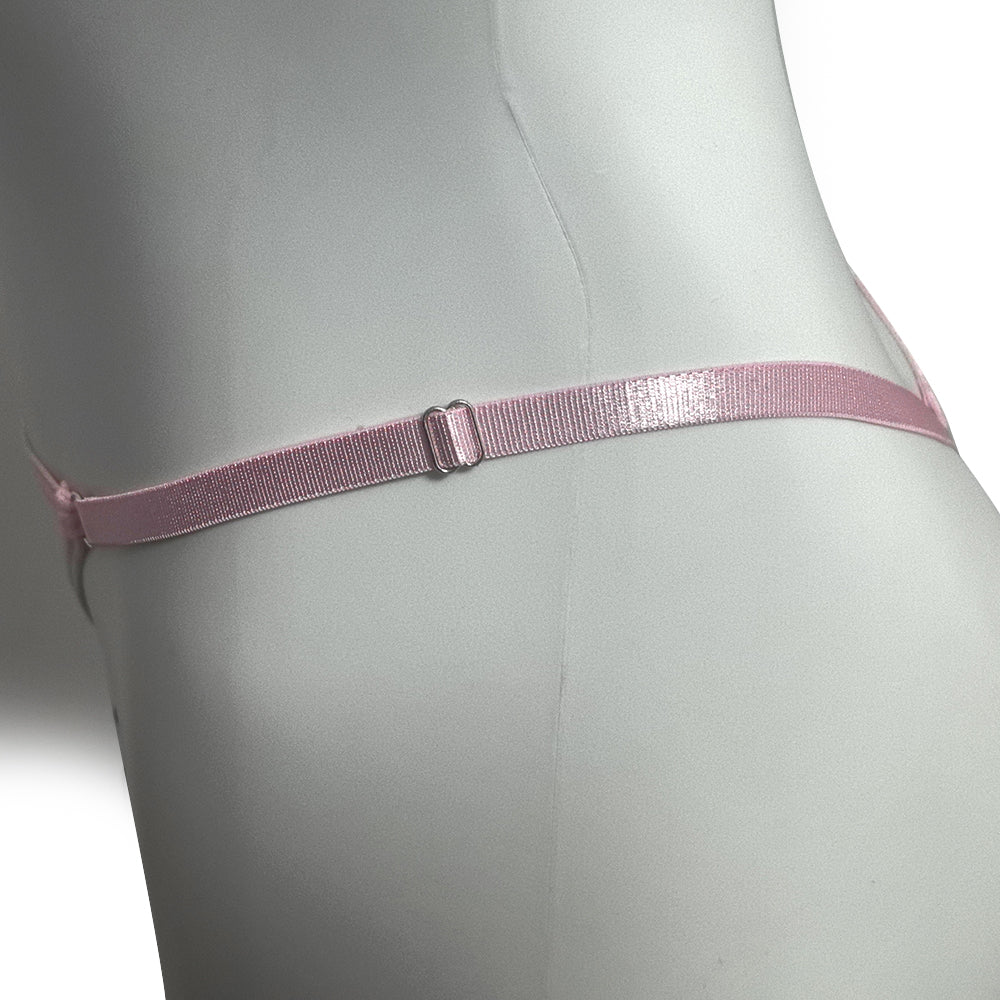 Pink Thong Chastity Cage Lock Fixed Belt Auxiliary Belt Anti Falling  BDSM