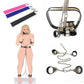 4pcs/Set Bondage Set Handcuffs Ankle Cuffs Collar Bdsm Chastity Belt Restraints Bdsm Kit Adult Games Sex Toys for Men Women