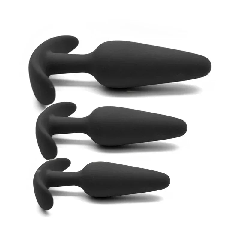 4pcs/set Beginner Butt Plug for Men Silicone Anal Plug Prostate Massager Bullet Vibrator Adult Goods Sex Toy for Men Women