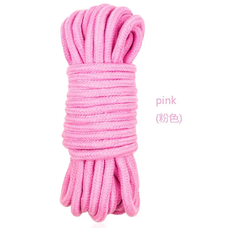 5/10m Soft Cotton Rope Couple Sex Aid Belt Rope Restraint Slaves Bondage Exotic Swing Roleplay Straps for Couple Women Man