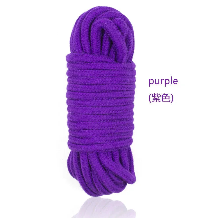 5/10m Soft Cotton Rope Couple Sex Aid Belt Rope Restraint Slaves Bondage Exotic Swing Roleplay Straps for Couple Women Man