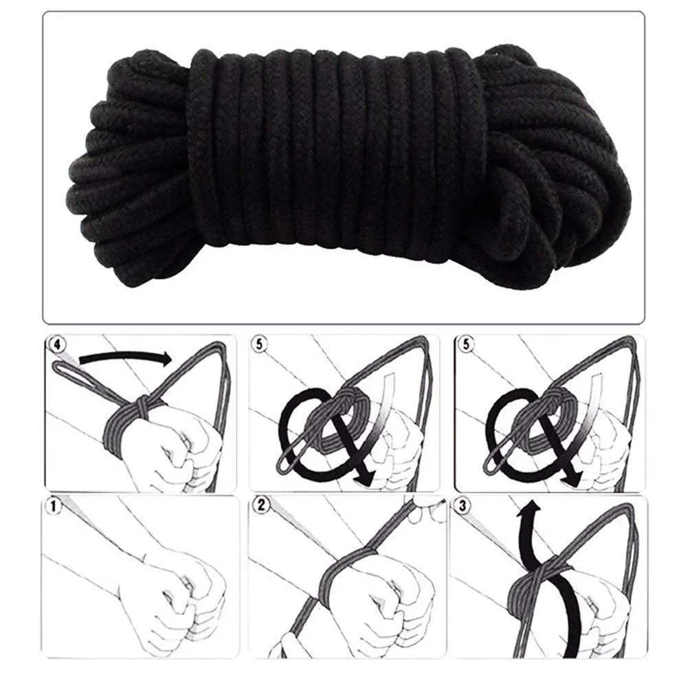 5/10m Soft Cotton Rope Couple Sex Aid Belt Rope Restraint Slaves Bondage Exotic Swing Roleplay Straps for Couple Women Man