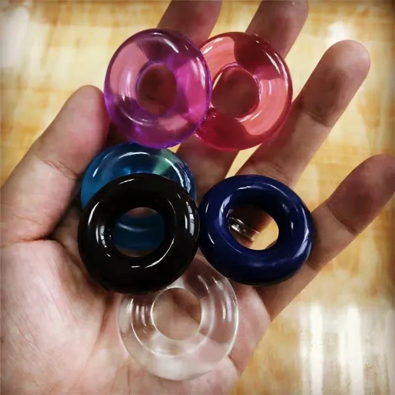 5/10pcs Silicone Durable Penis Ring Adult Men Ejaculation Delay Cock Rubber Rings Penis Enlargement Sex Toys For Male Sex Ring