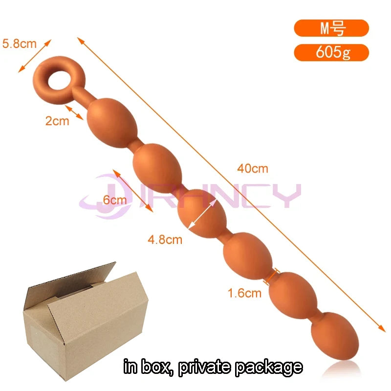 5/6/7 Beads Anal Plug Long Butt Plug Soft Silicone Anal Balls Sex Toys For Women Men Prostate Massage Butplug Sex Shop