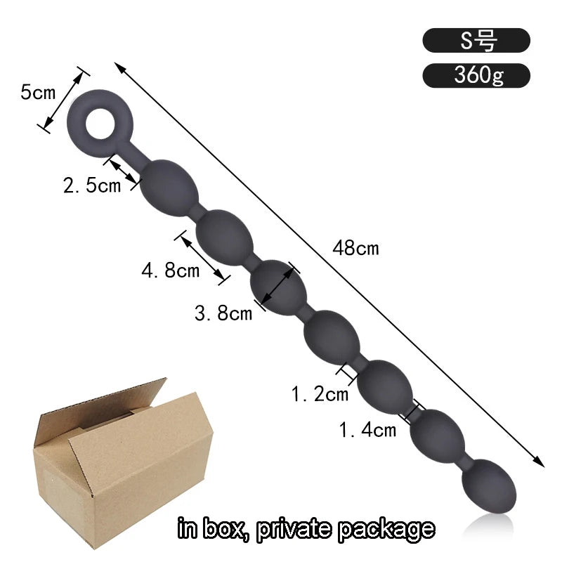 5/6/7 Beads Anal Plug Long Butt Plug Soft Silicone Anal Balls Sex Toys For Women Men Prostate Massage Butplug Sex Shop