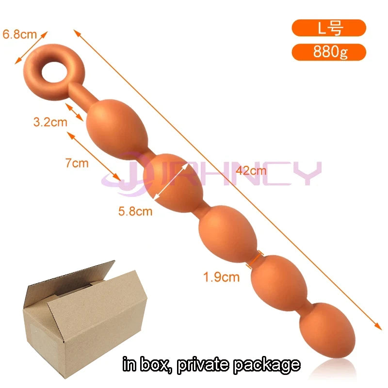 5/6/7 Beads Anal Plug Long Butt Plug Soft Silicone Anal Balls Sex Toys For Women Men Prostate Massage Butplug Sex Shop