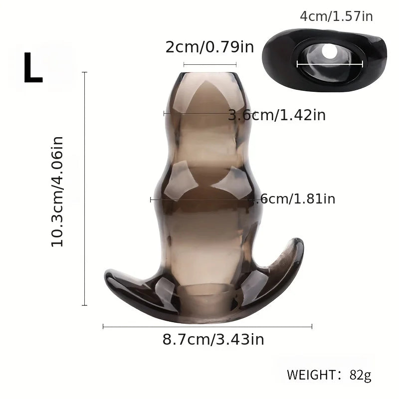 5 Size Hollow Anal Plug Sex Toy Butt Plug Masturbator Anus Prostate Dilator Stimulation Massager for Men Women Adult Games