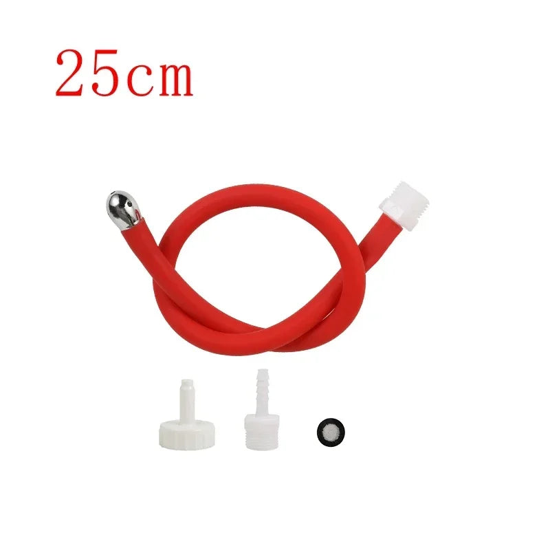 5 holes Flexible Enema Bidet Tube Silicone Comfortable Nozzle Enema Attachment 50cm-100cm Hose Bathroom Accessories