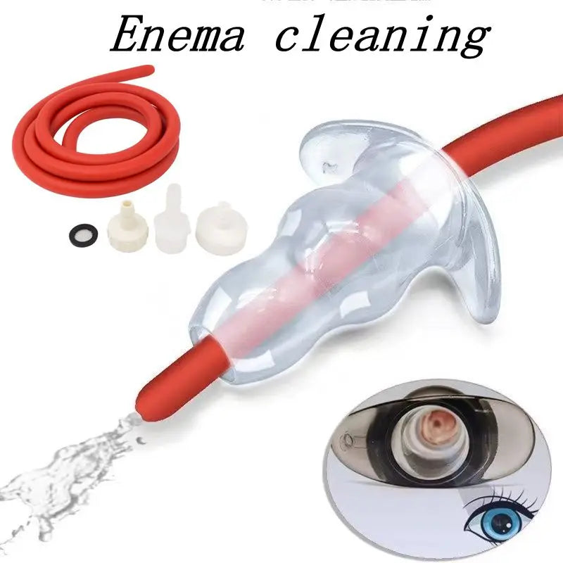 50cm/100cm/150cm/200cm Cleaner Enema Nozzle Washing Anal Cleaning Shower Douche Anal Shower Tube Bidet Anal Wash Bidet Soft Hose